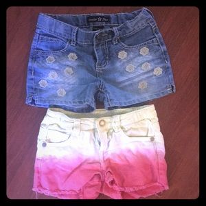 Two pairs girls shorts